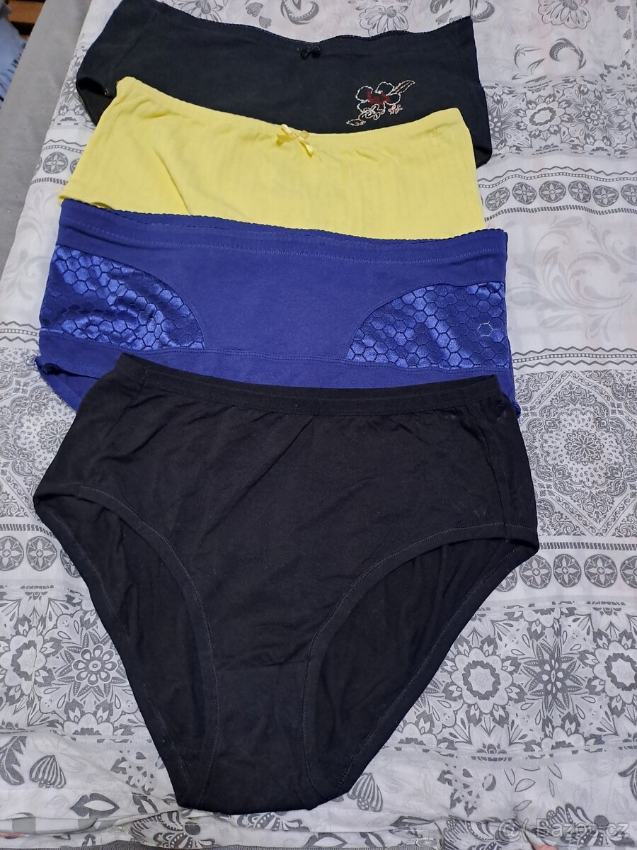 Dámské spodní kalhotky 4 ks vel. XXXL