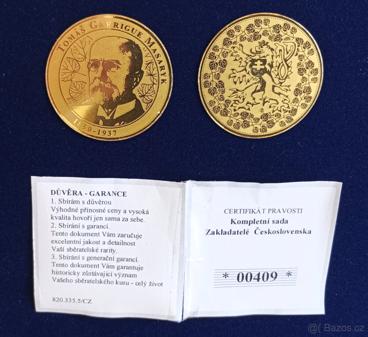 Sběratelská sada medailí Zakladatelé ČSR