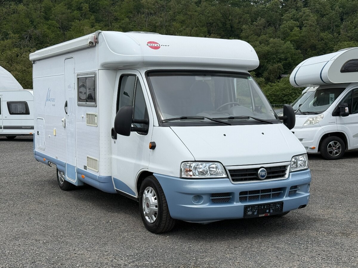 Fiat 2.8JTD Bürstner, markýza, solární panel r.v. 2006