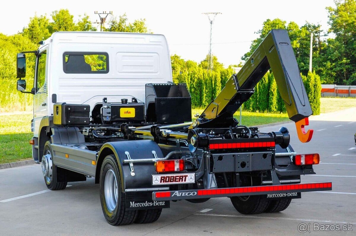 MERCEDES ATEGO 1218 NOVÝ HÁKOVÝ NOSIČ KONTEJNERŮ EURO5