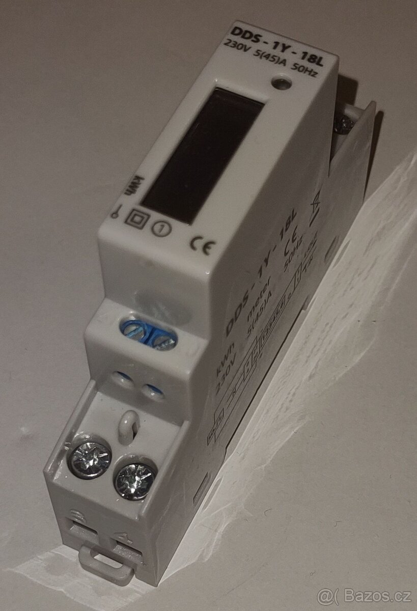 podružný jednofázový digitální elektroměr DDS-1Y-18L