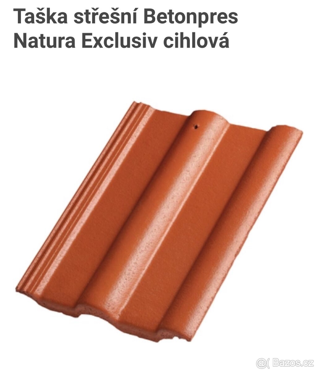 Střešní tašky nové - Betonpres - 33x42cm