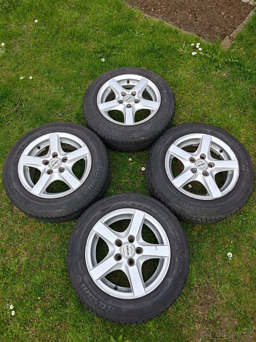 Letní sada Enzo 165/70 r14 5x100 6jx14 et33