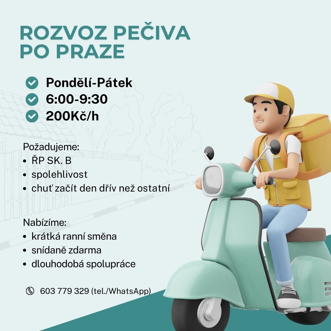 ROZVOZ PEČIVA PO PRAZE