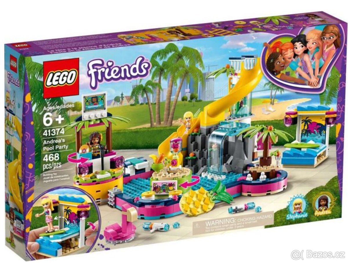 Lego Friends 41374 Andrea a párty u bazénu