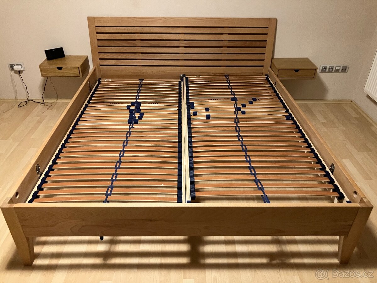 Postel masiv + rošty