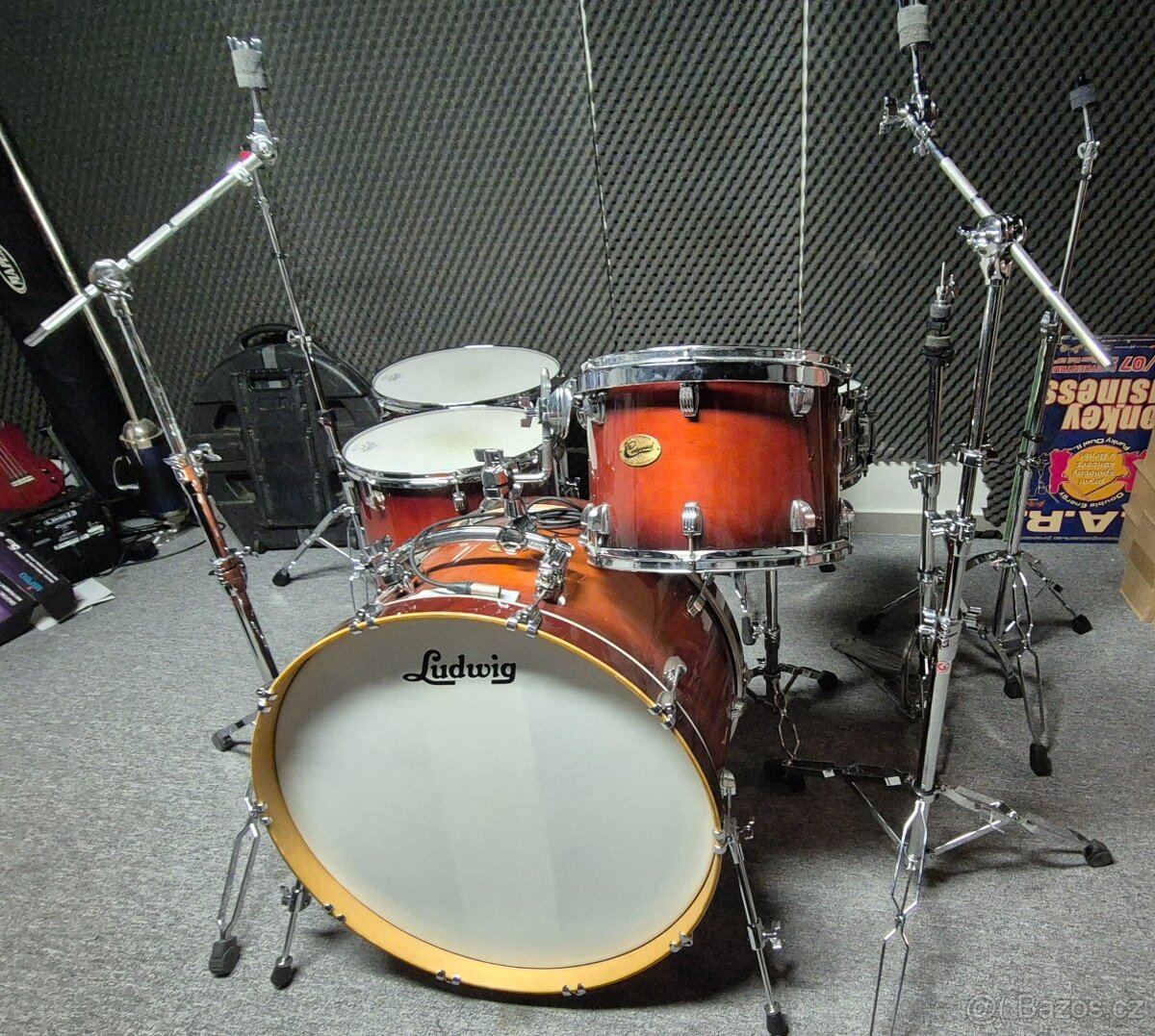 ﻿Ludwig CENTENNIAL ZET SET -  26” 14” 16” 18” + snare LM 402