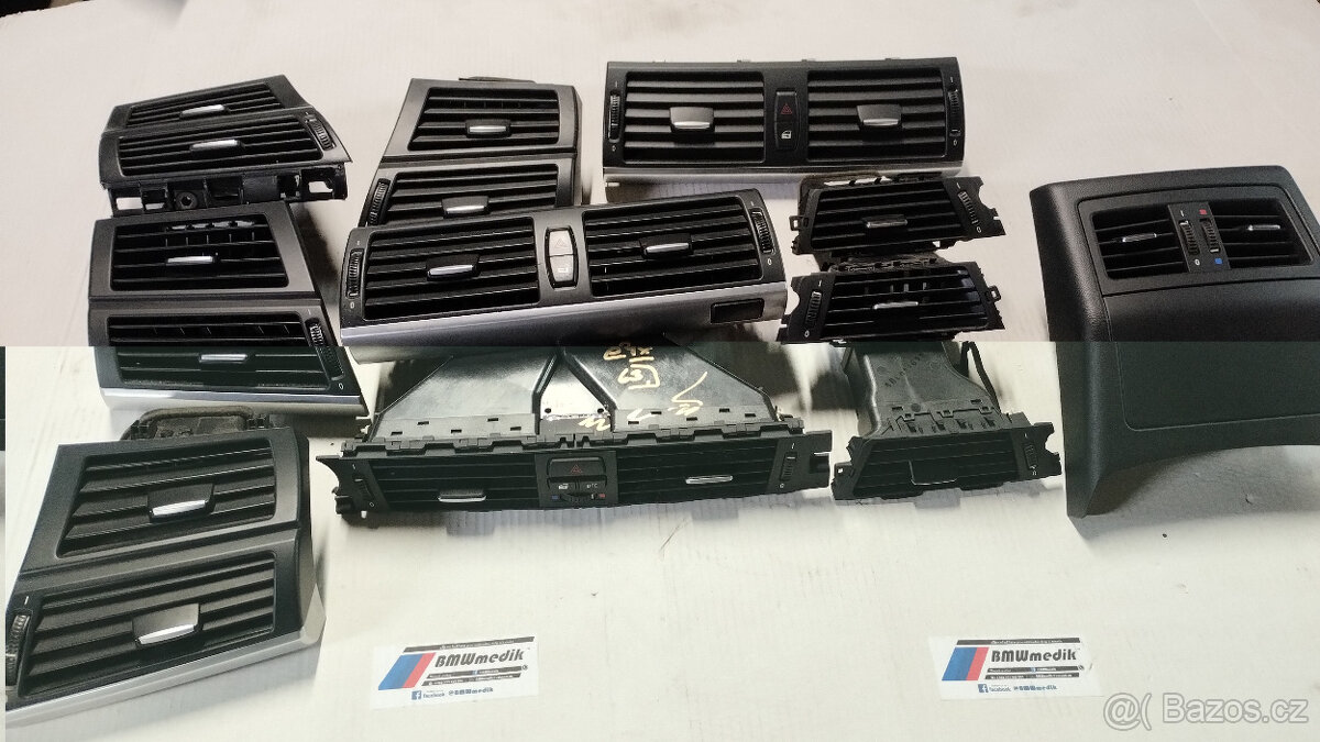 ++ výdechy topení / mřížky větrání BMW