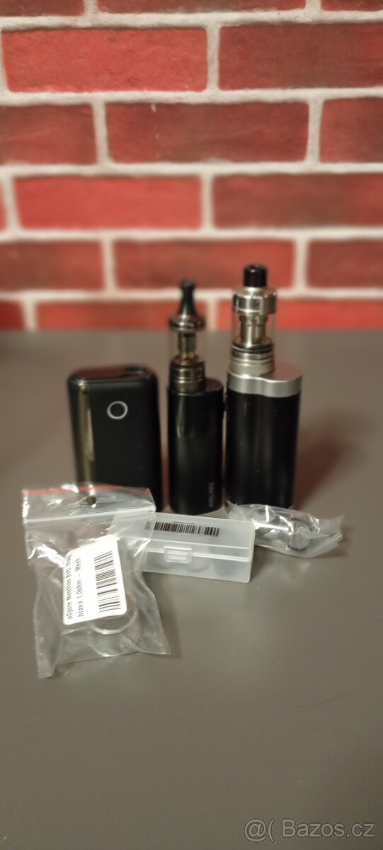 Velký set elektroniky – Aspire, glo,