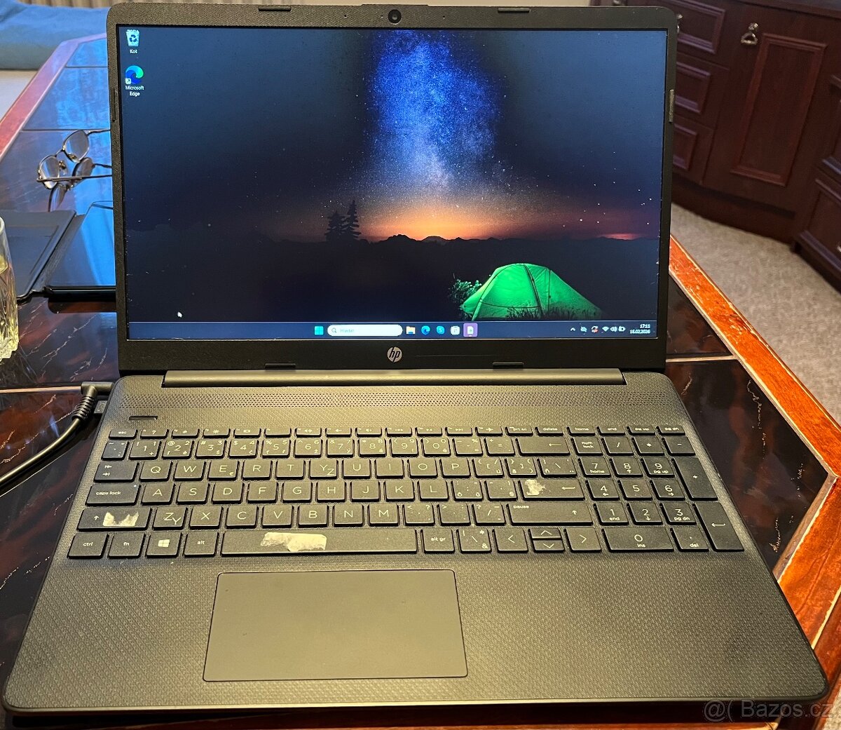 Notebook HP 15s-eq1610nc černý