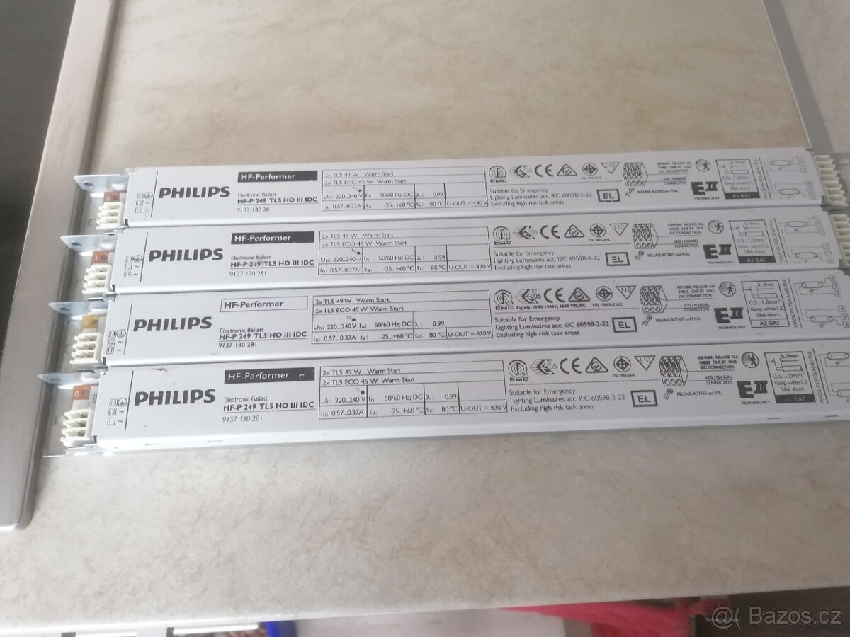 Předřadníky elektronické PHILIPS 2x49W