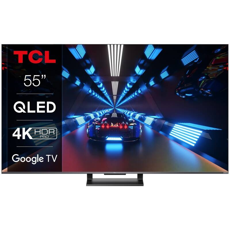 TCL 55C735 55" 139cm QLED, Google TV, 40W Dolby Atmos, 144Hz