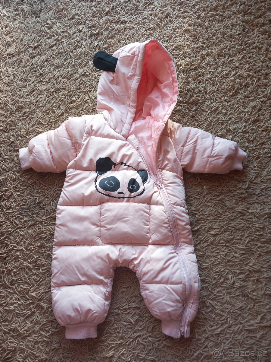 Luxusni ruzova kombinezka vel..80 cm