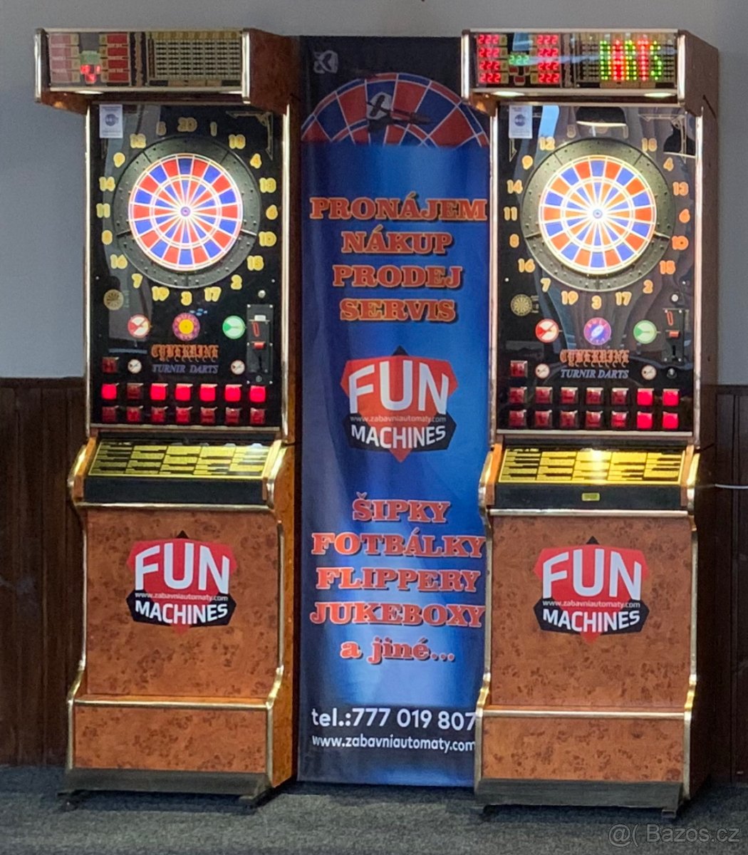Sipky, sipkovy automat, darts, cyberdine
