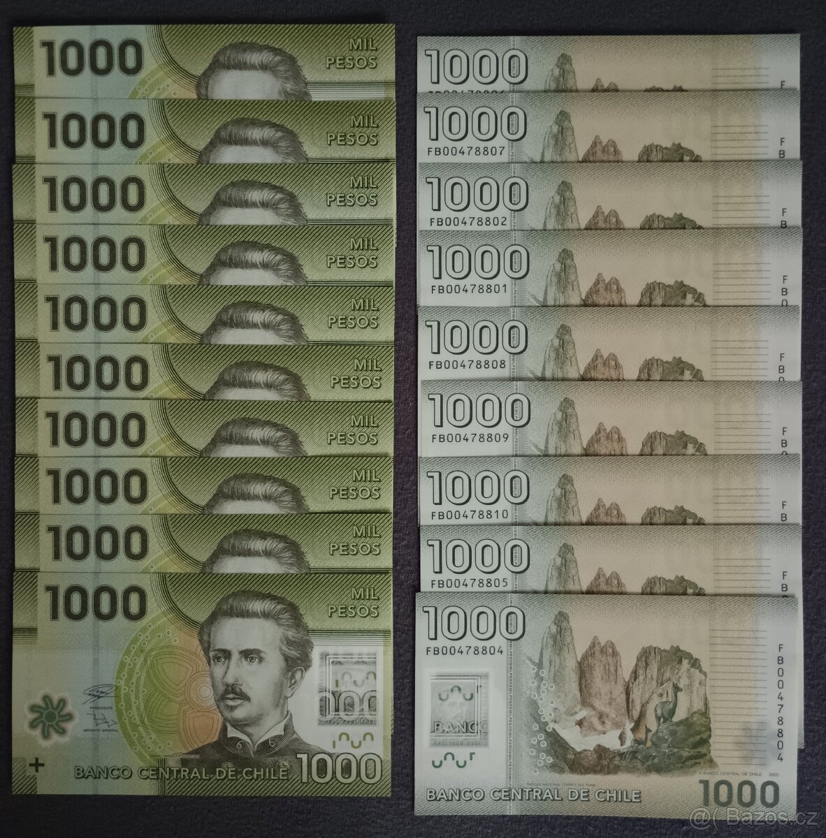 Chile - 1000 Pesos bankovka, 2020, UNC