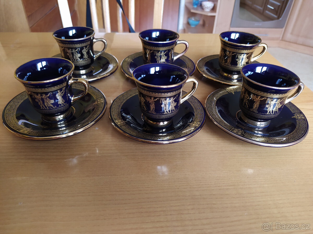 Servis zn. SELENCY zlacený 24K hand made in Greece