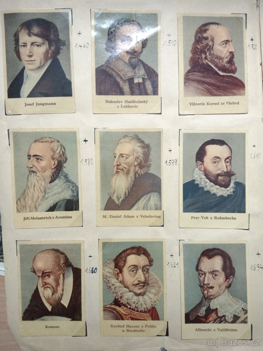 Kartičky velmi staré