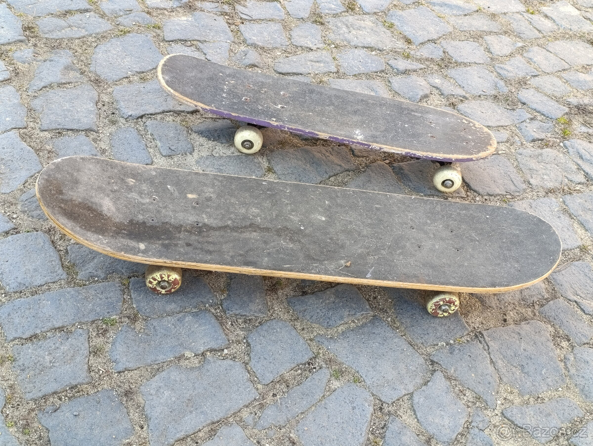 Starší používaný skateboardy