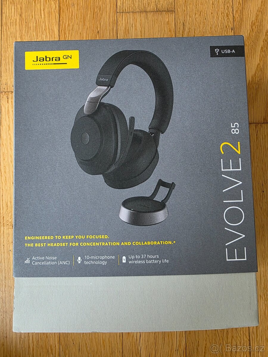 nová, nepoužitá Jabra Evolve2 85 MS Stereo USB-A Black