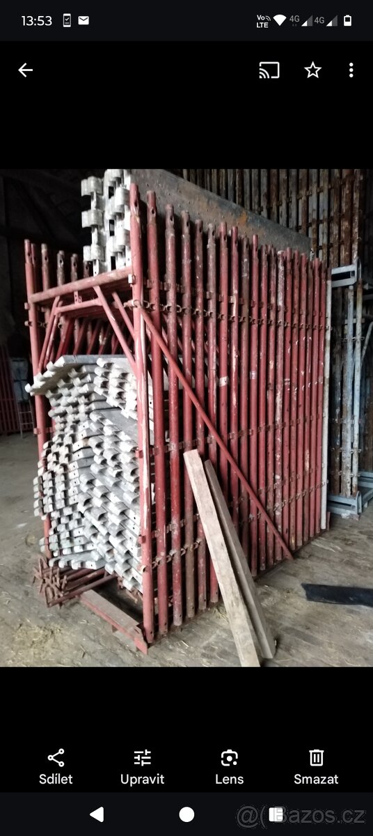 Prodám rámové lešení 54m2.