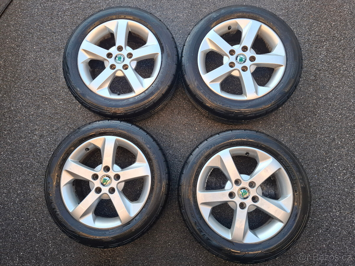 Originální Alu Škoda kola 16" 5 x 112 ET 50, disk 6.5Jx16H2