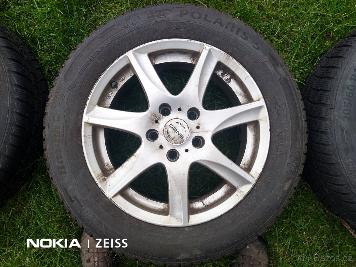 ENZO ALU KOLA 7Jx16H2 + zimní pneu Barum Polaris5 8mm