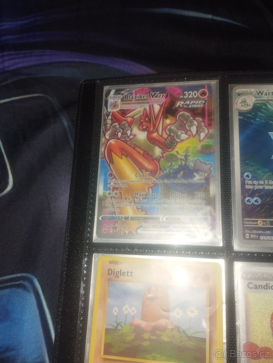 Pokémon karta Blazike VMax číslo karty 201/198