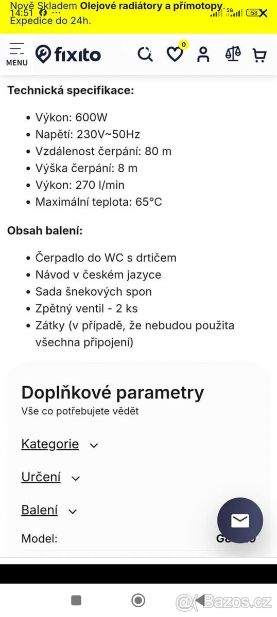 Zdravím prodám kalové cerpadlo