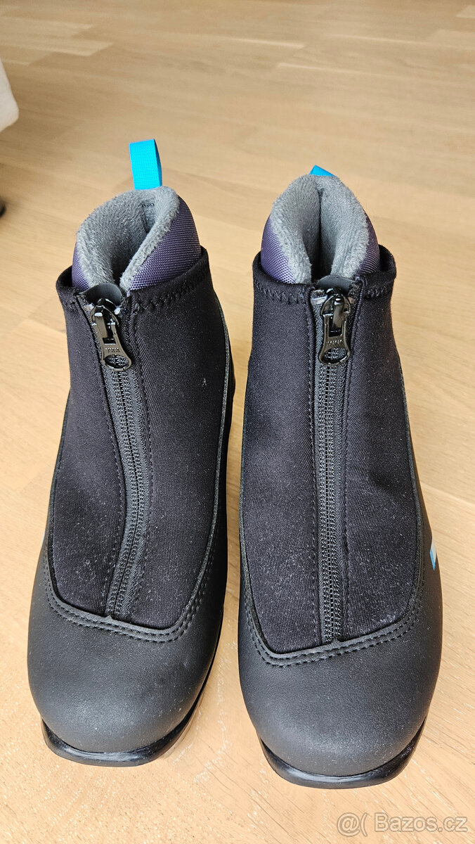 Dětské běžky 130 cm a boty vel.34