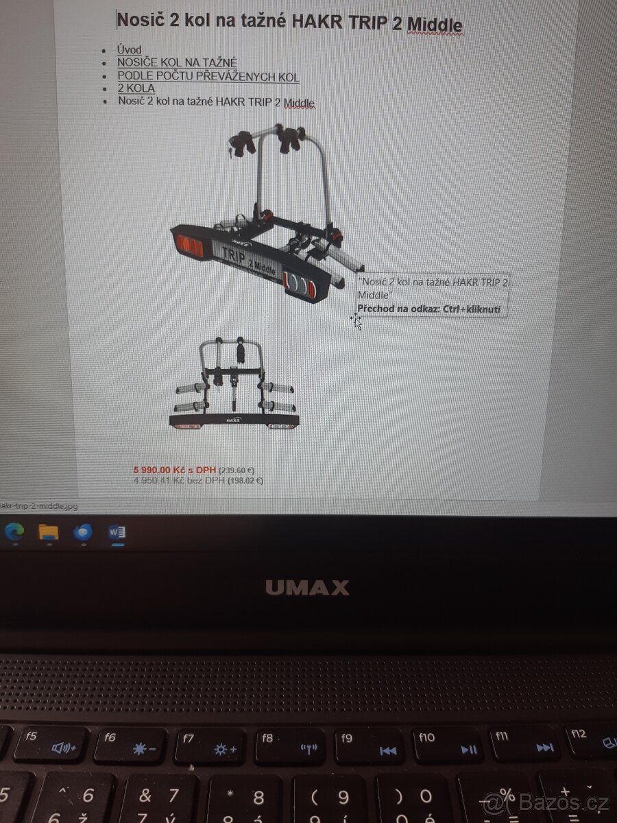 Nosič jízdních kol na kouli auta