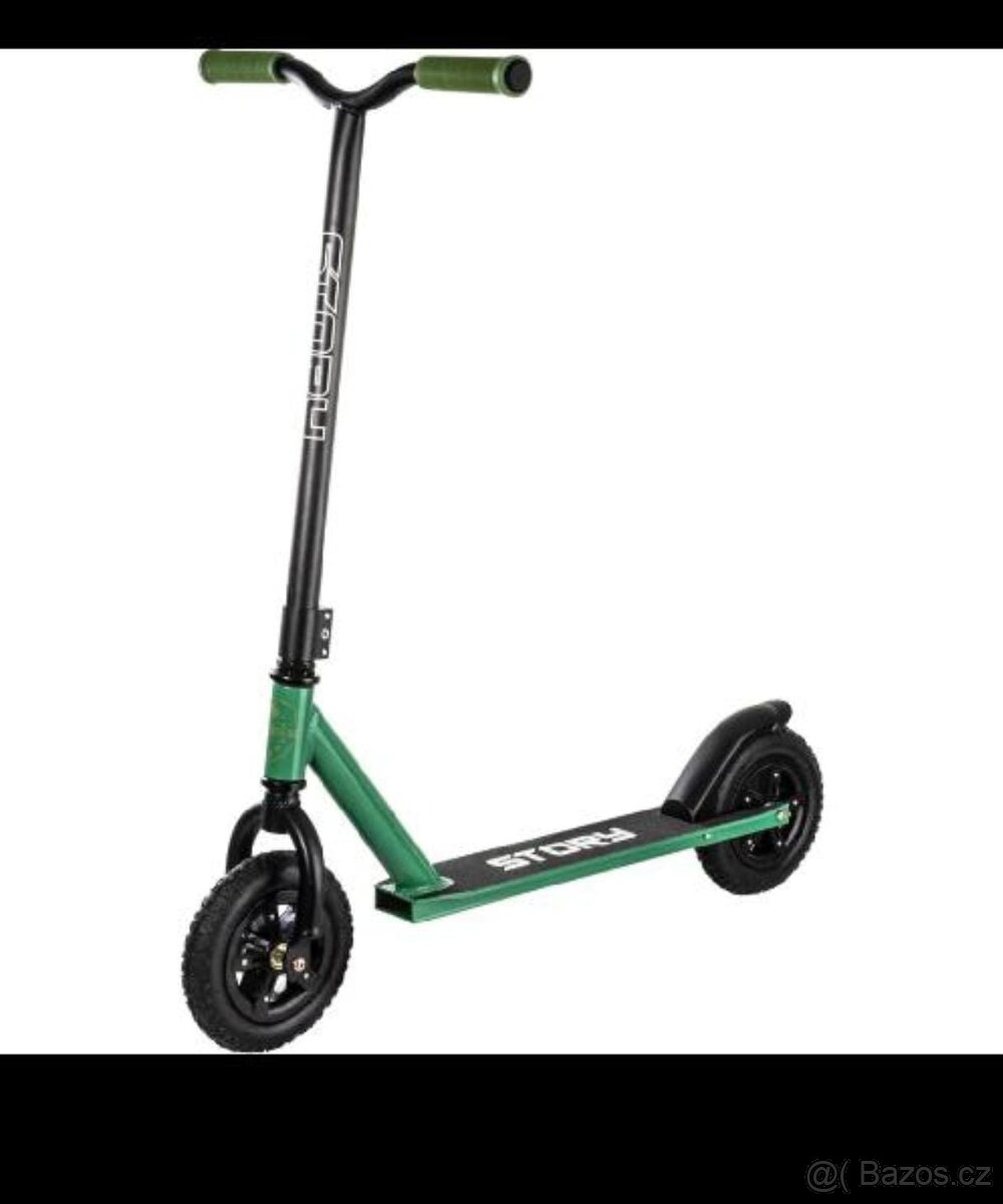 Koloběžka Dirt Story, zelená, nová - zabalená