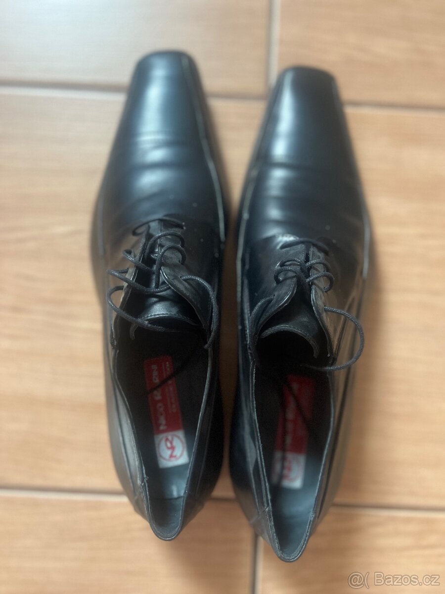 Pánské společenské kožené boty 44