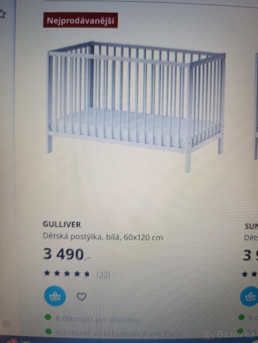 Dětská postýlka