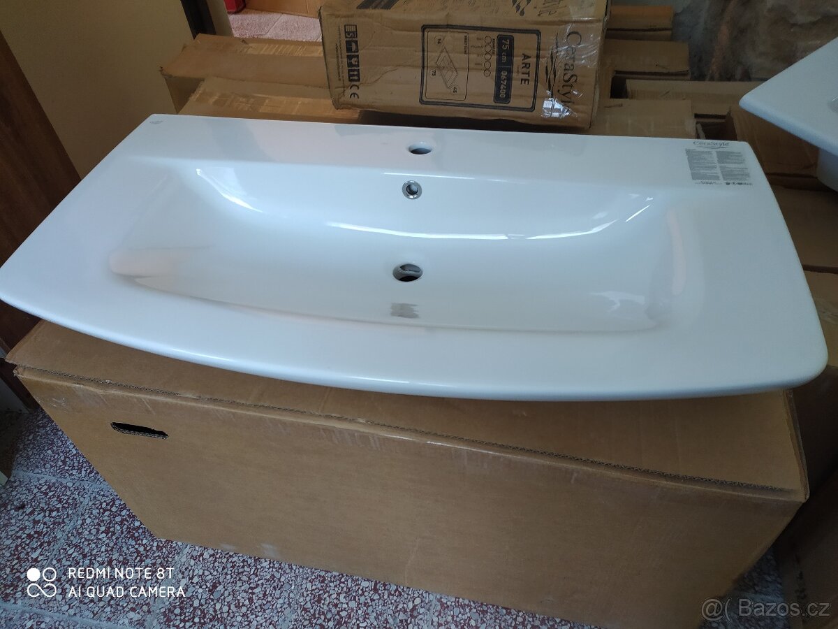Cerastyle keramické umyvadlo City K 100 cm 083700-u
