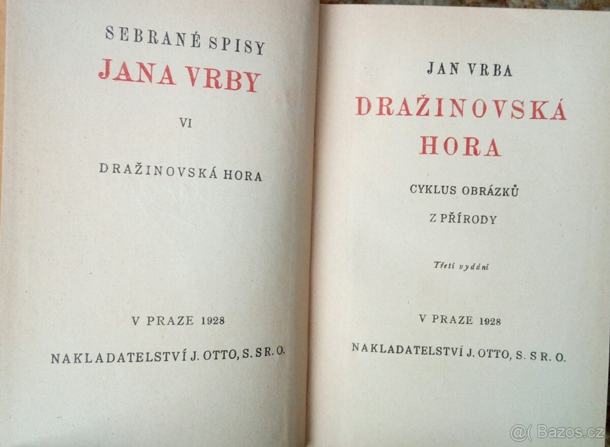 Sebrané spisy Jana Vrby - Dražinovská Hora