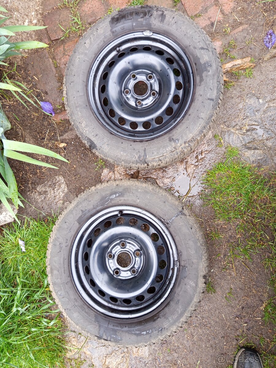 Pár kol 195/65 R15, ráfky 5x112 R15 ET47