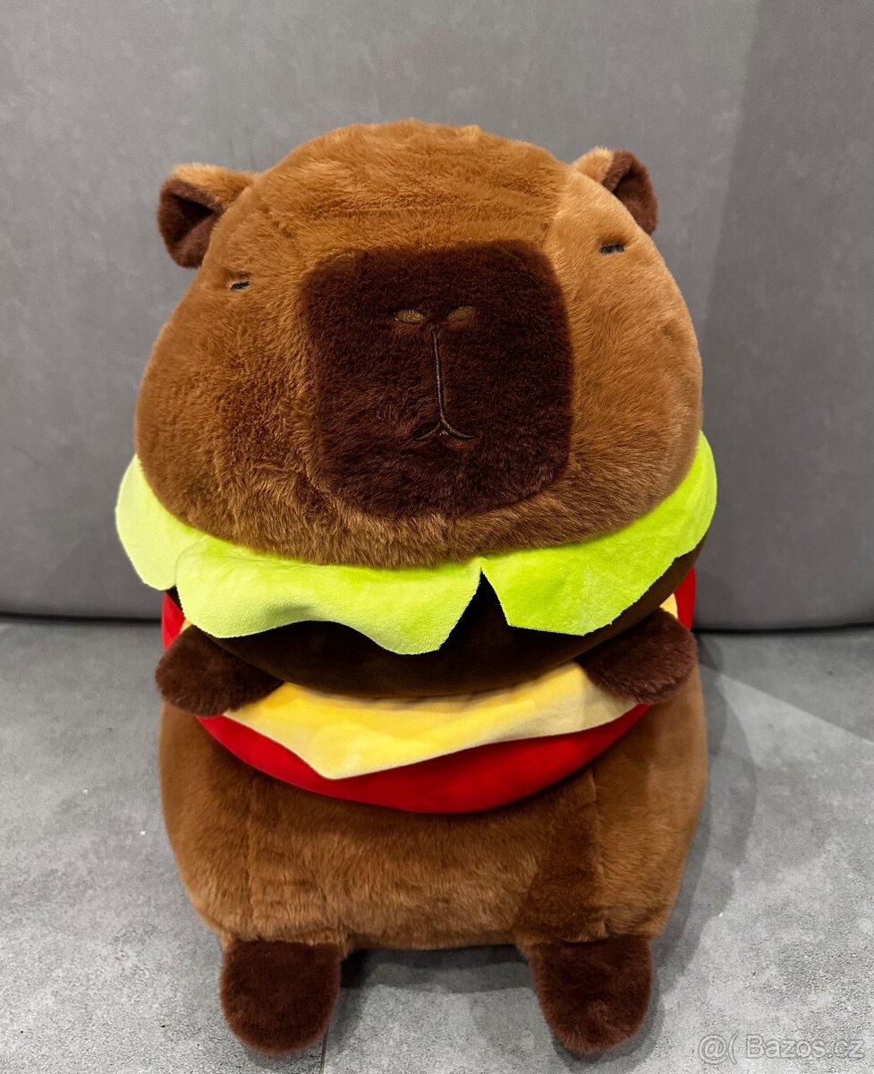 MEGA Plyšová Kapybara Burger 50 cm