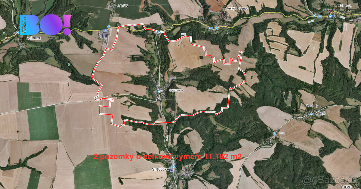 Prodej pole, 11182 m², Střížovice u Snědovic