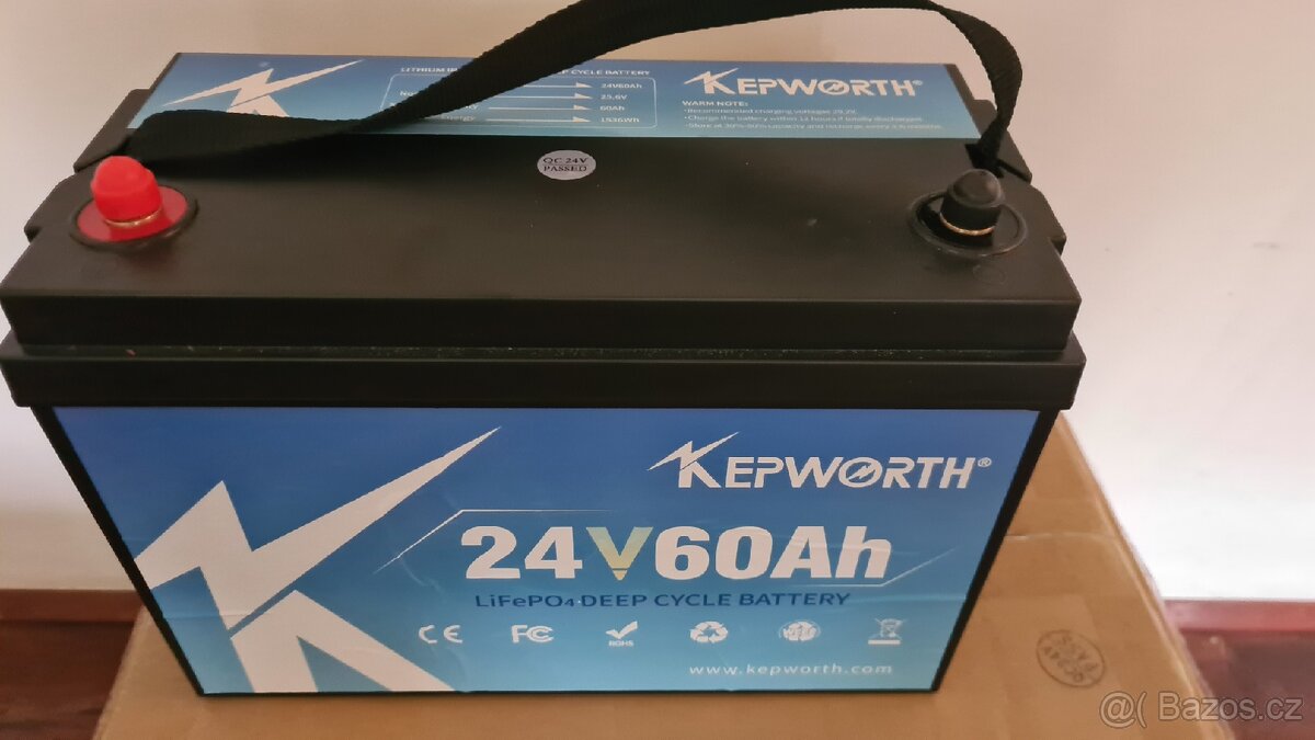 Lifepo4 baterie 24V (25,6) 60Ah, nová, 2 ks