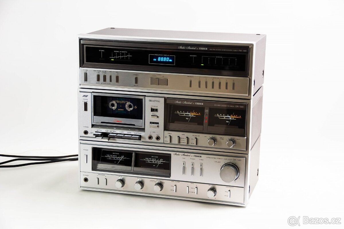 FISHER zostava / zosilňovač, tapedeck, tuner