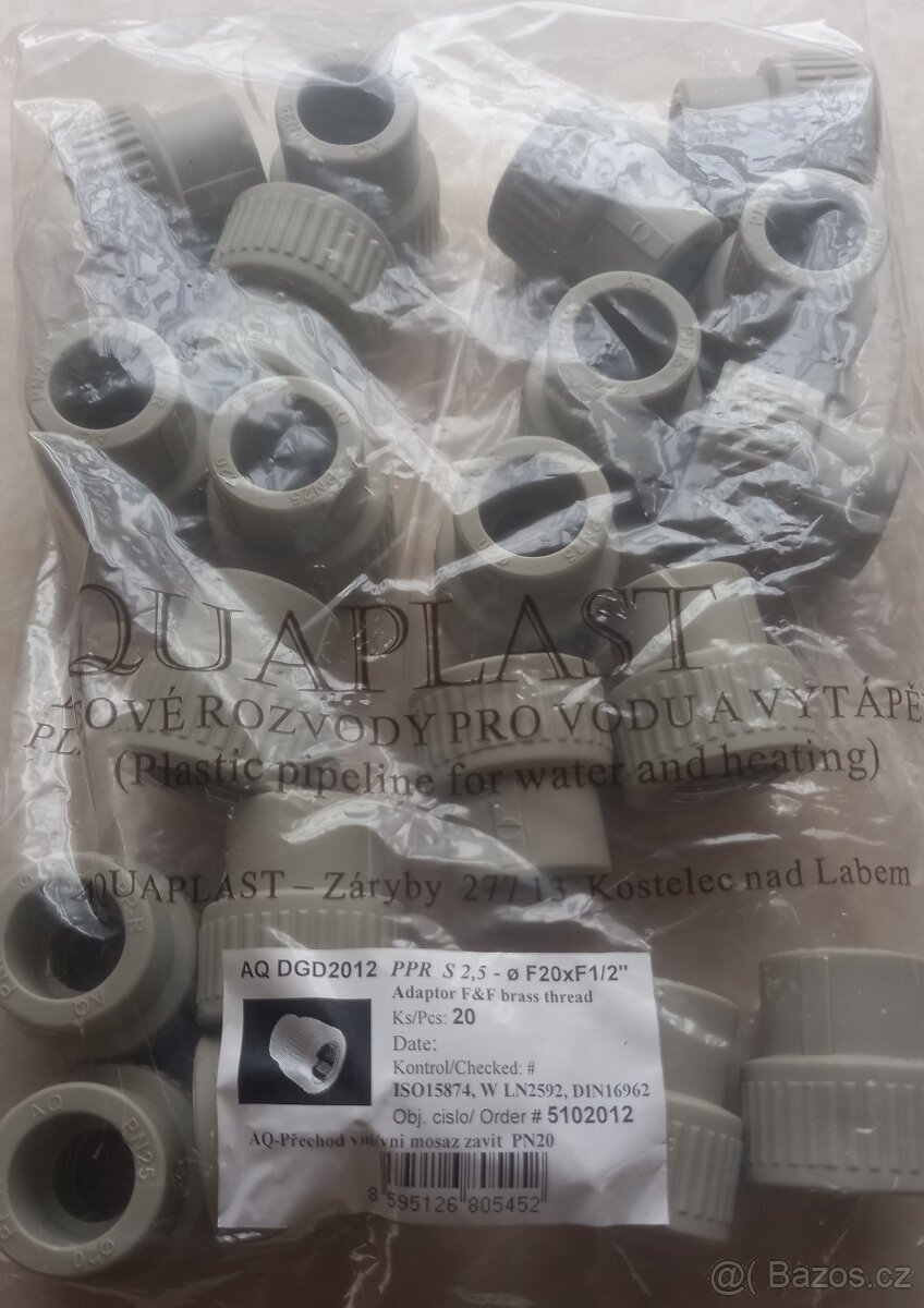 PPR DG přechodka 20x1/2" vnitřní závit (Nové)