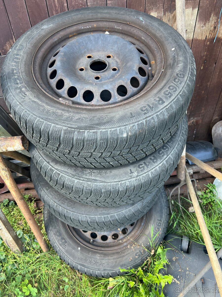Plechové disky R15 škoda