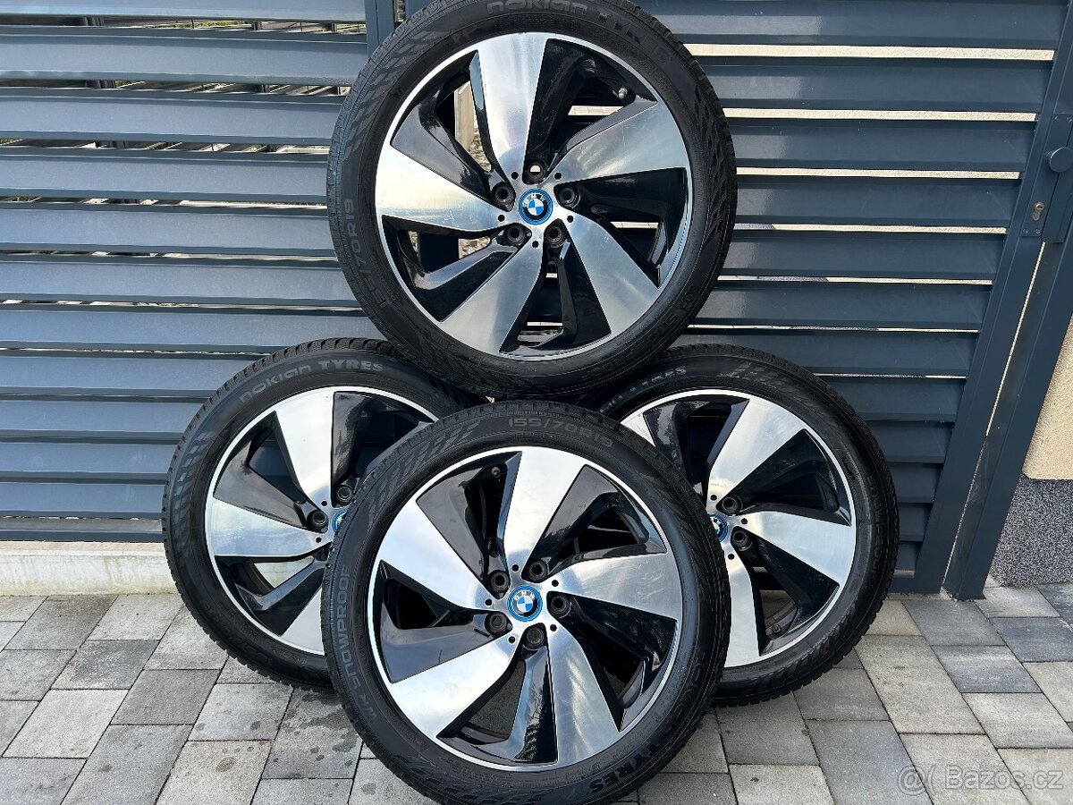 BMW i3 zimní ALU sada 155/70/19 Nokian nové pneu
