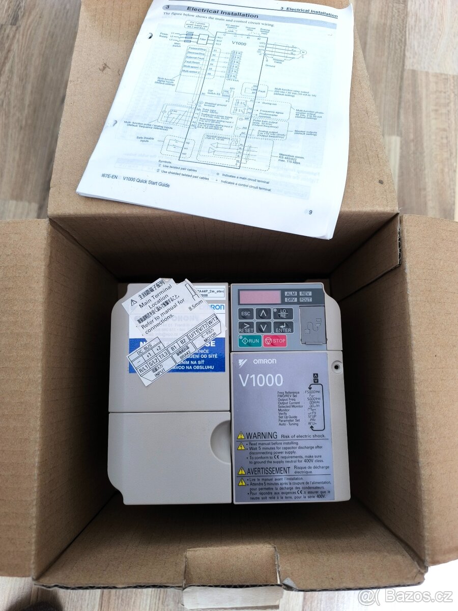 Frekvenční měniče Omron Yaskawa a Telemecanique