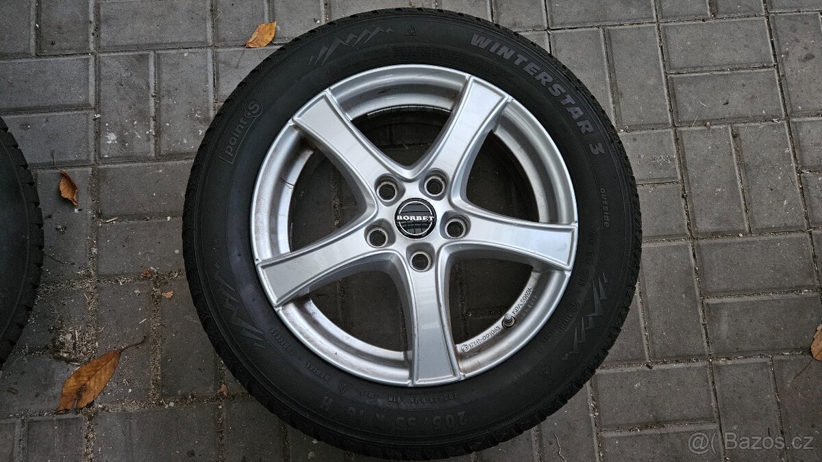 Zimní Sada Alu 5x114.3 205/55 R16 Borbet