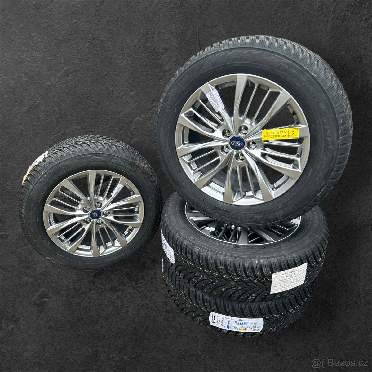TOP - Originální alu kola Ford Kuga 5x108 + Zimní 225/60 R18