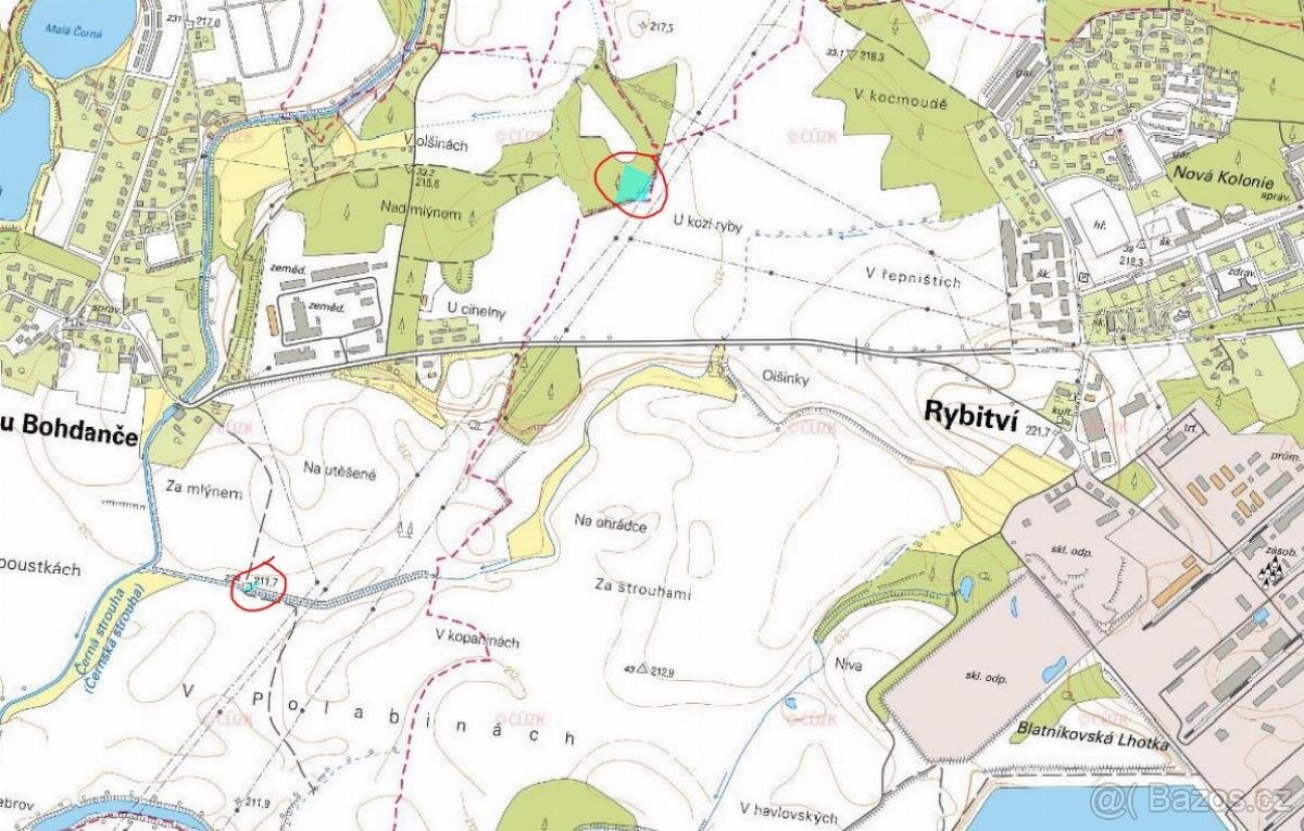 Prodám pozemky na k.ú. Černá u Bohdanče