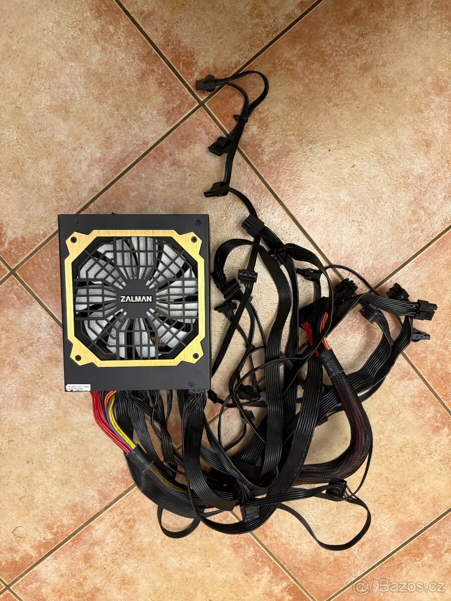 Zalman ZM1000-EBT – 1000W 80 PLUS Gold, plně modulární ATX z