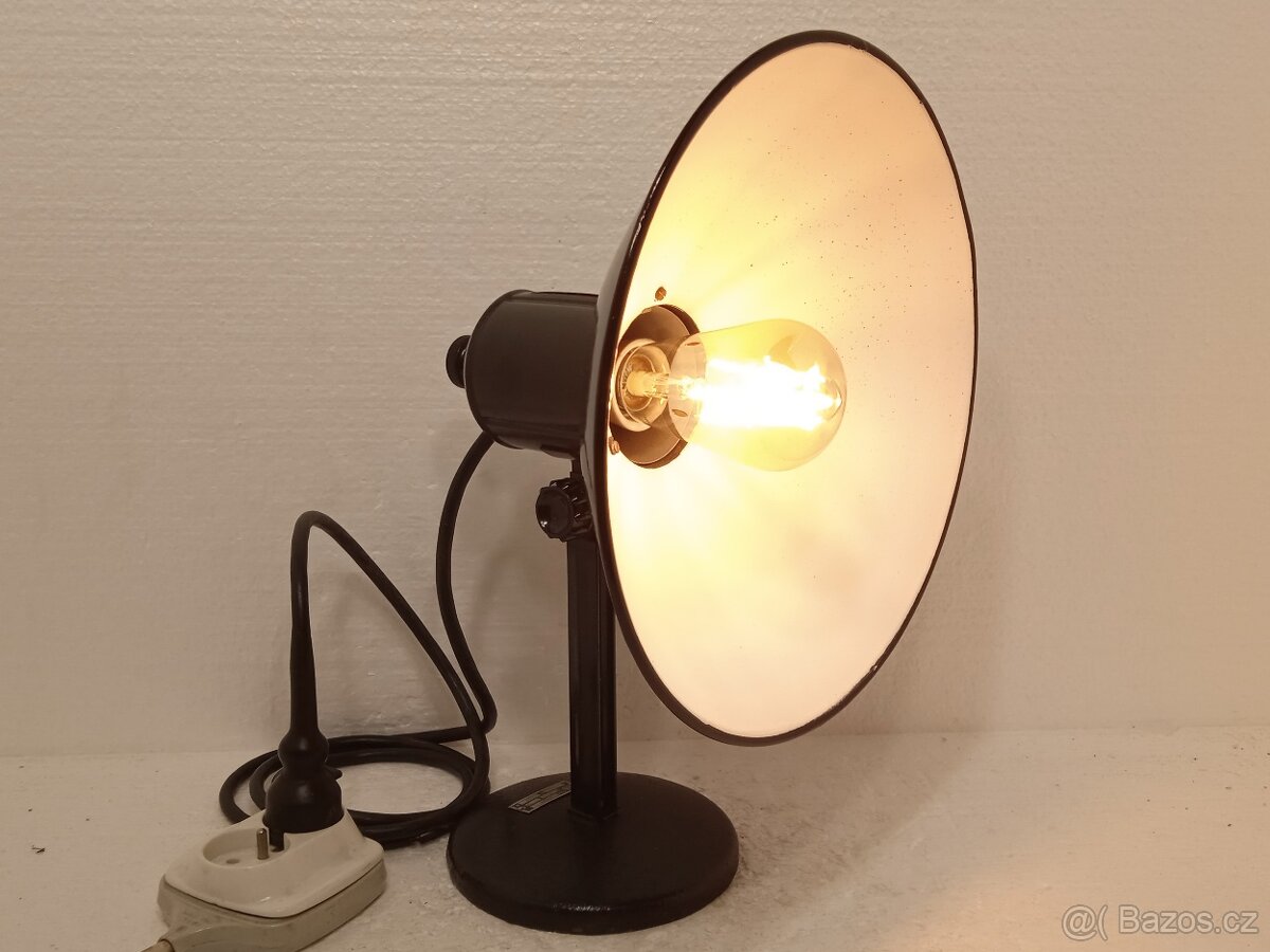 Industrial smaltované retro světlo - OK stav