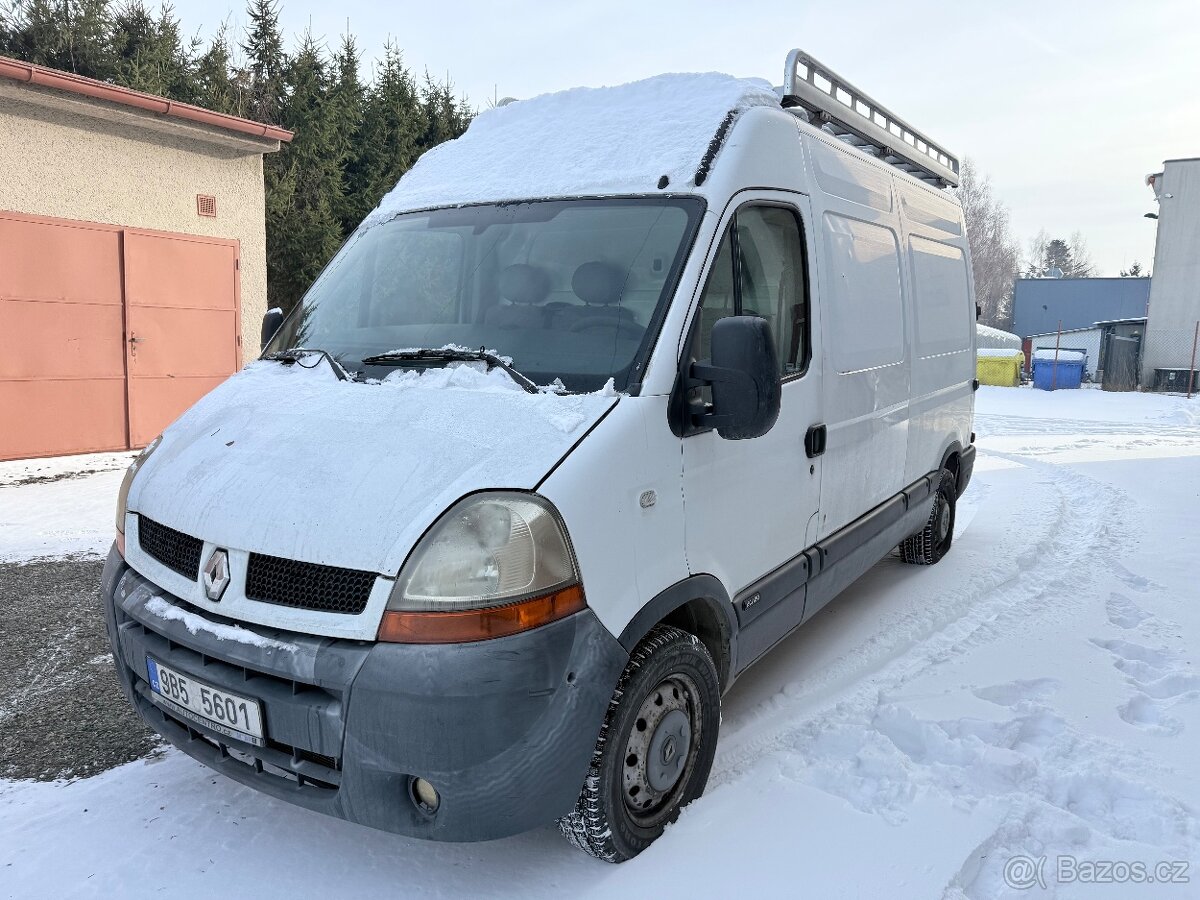 Renault Master, dCi120, tažné, střešní nosič